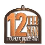 Product Description: "The 12th Man"</br>E. King Gill began the 12th Man Tradition at the 1921 SWC Championship Game between the Texas A&M Aggies and the Praying Colonels of Center College of Kentucky.</br></br>Gill was asked to suit up in an injured player's uniform and to stand ready to play if called upon. Gill did not actually play, thus began the tradition of all students standing ready to play. This well-known and cherished tradition has been passed down from generations of Aggie students and is part of the cohesive tie that forever binds A&M students together.</br> 2013-The 12th Man